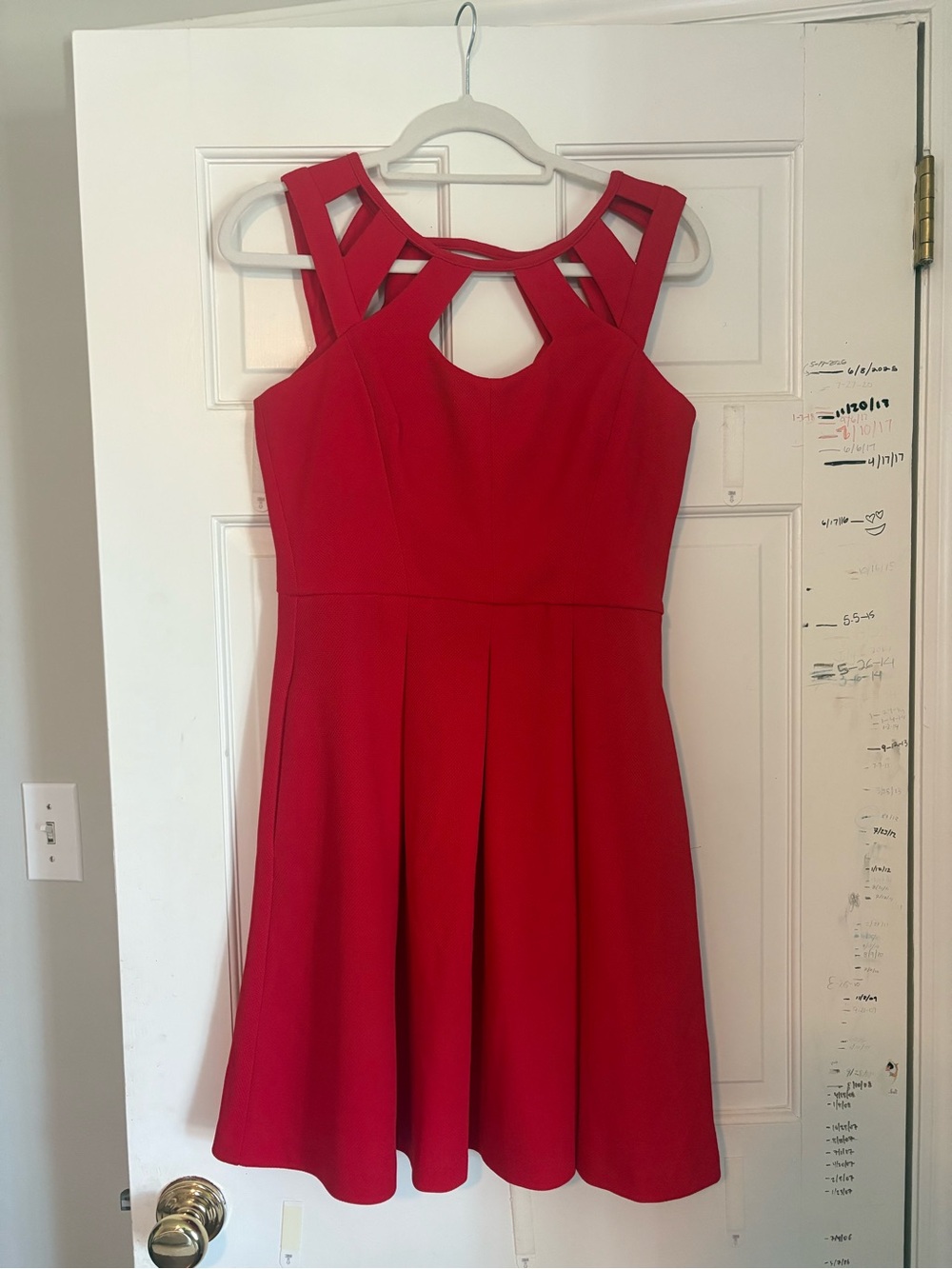 Betsey Johnson Red Cutout Detail Cocktail Dress